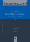 Dossier Rencontres avec le terrain : Analyse du travail et formation