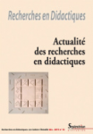 Actualité des recherches en didactiques