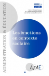 Numéro thématique : Les émotions en contexte scolaire
