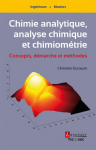 Chimie analytique, analyse chimique et chimiométrie